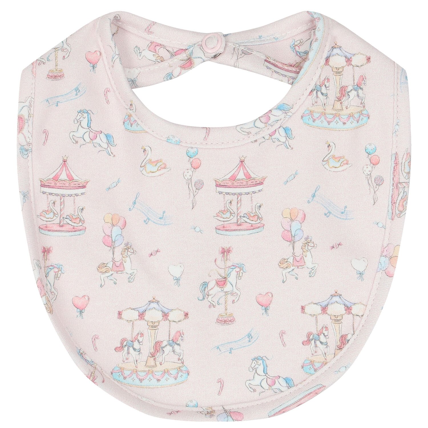 Baby Girls Pink Carousel Babygrow Set, 1, hi-res image number null